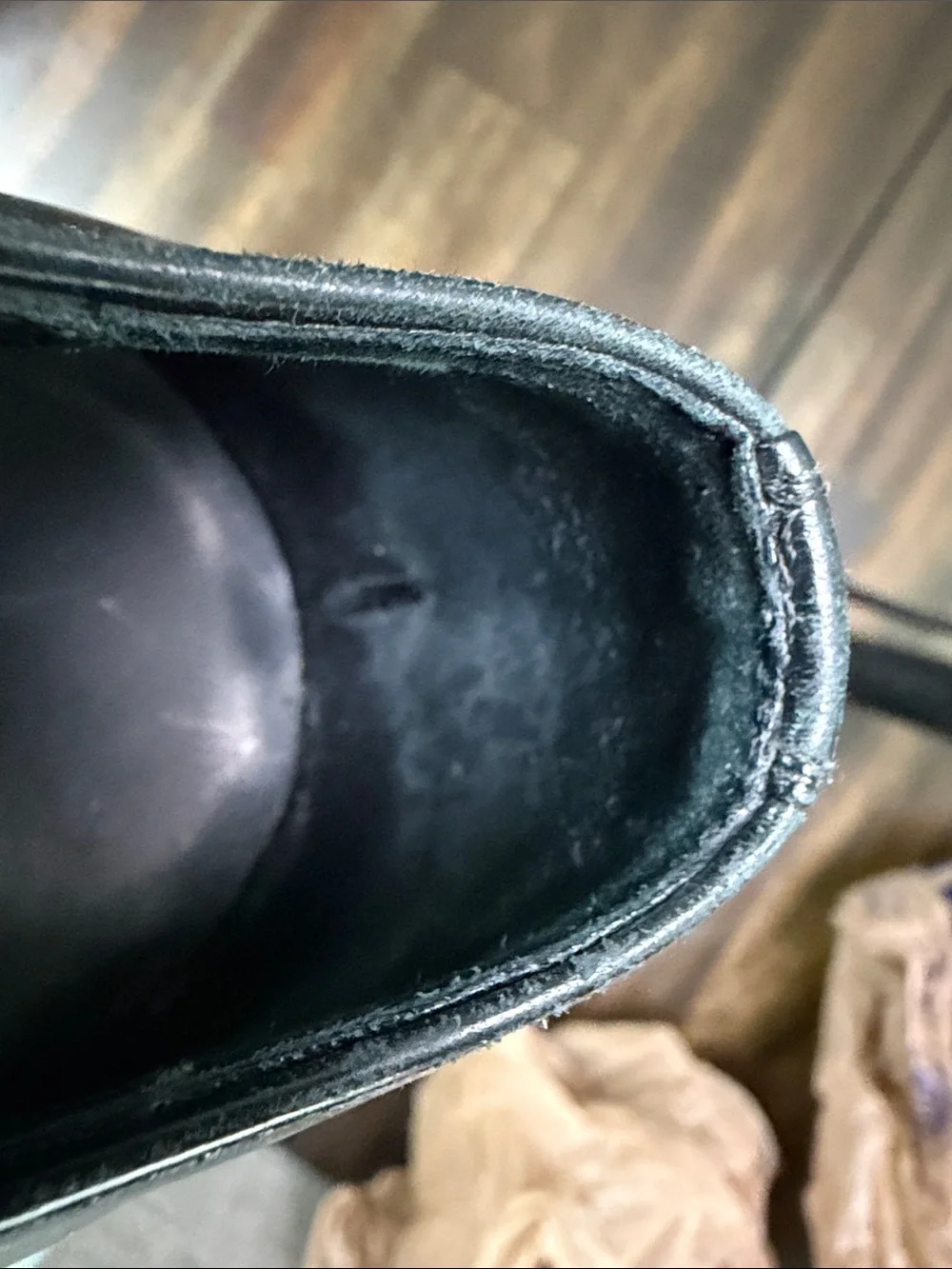 Salvatore Ferragamo Black Leather Cap-Toe Derby Oxfords
